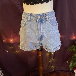 Blue jean shorts
